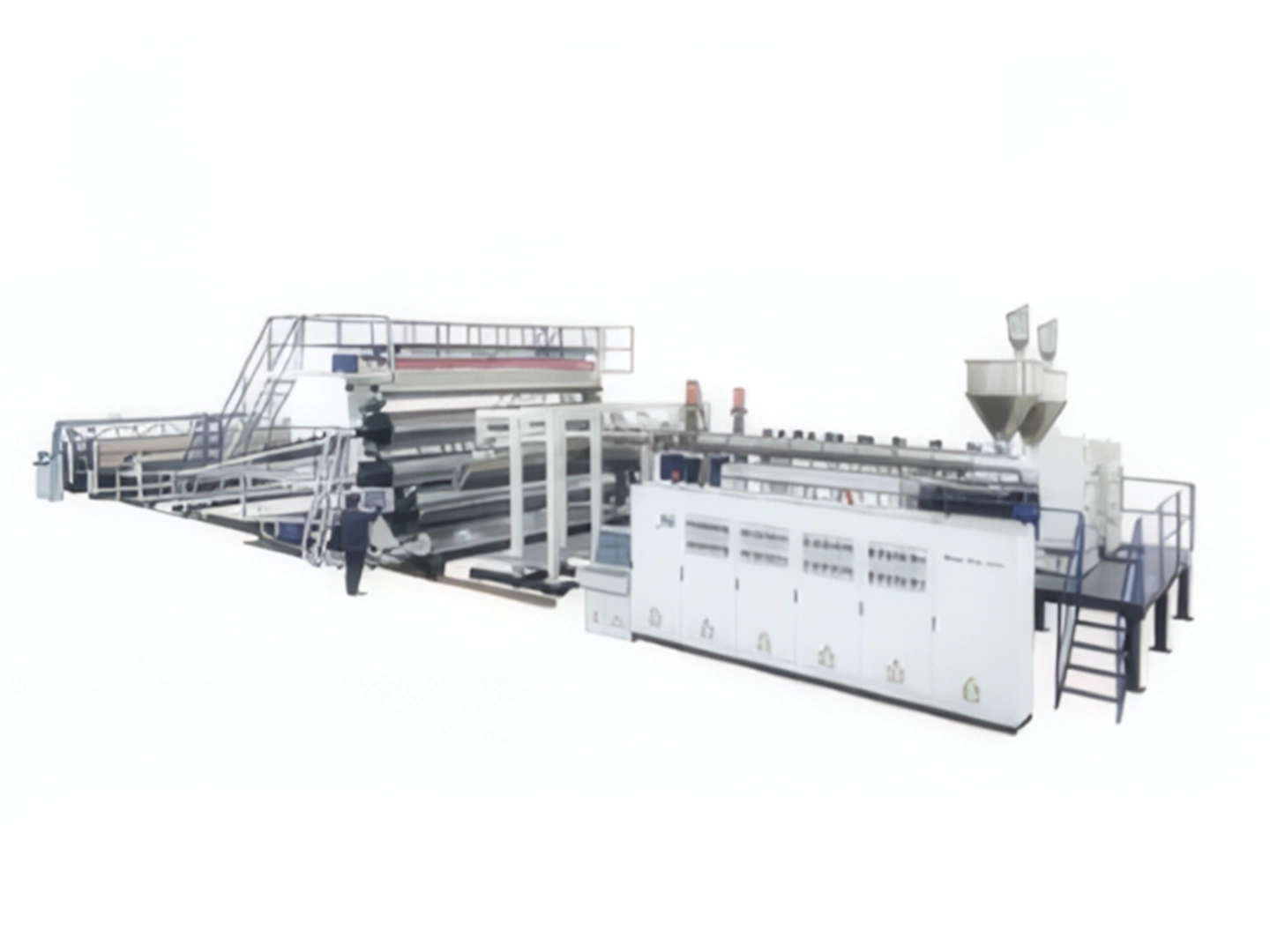 Hdpe/ldpe Vattentät Extra-bredd Geomembran Extrusion Line